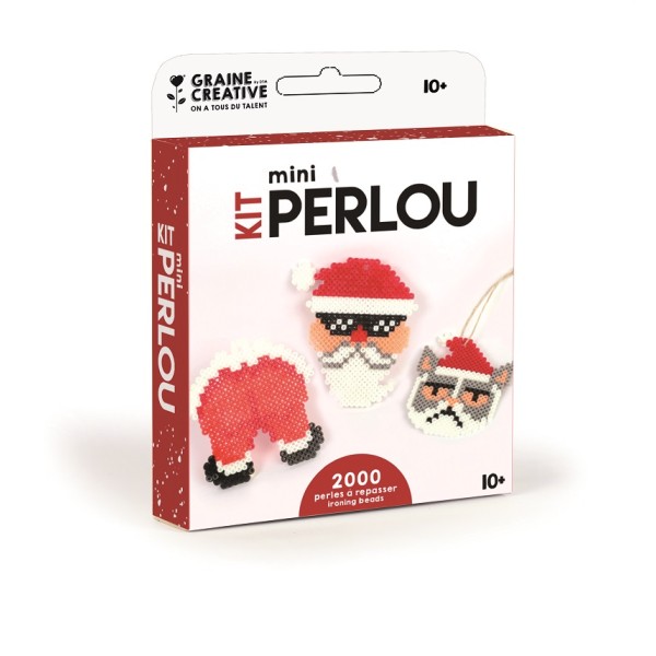 Kit Mini Perlou 2000 Perle À Repasser Père Noël - Photo n°1