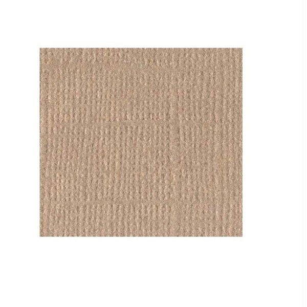 Feuille scrapbooking Texture toile Bark - Bazzill - 30 x 30 cm (marron) - Photo n°1