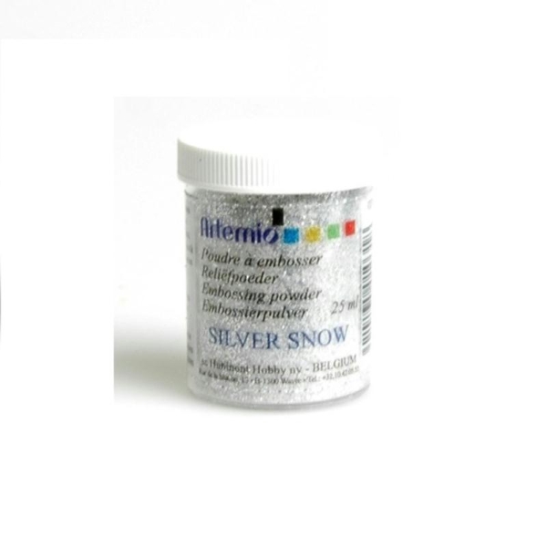 Poudre à embosser transparent Silver Snow - Artemio - 25 ml - Photo n°1