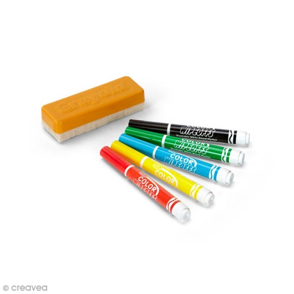 Kit pour tableau blanc Crayola - 5 marqueurs - Photo n°3