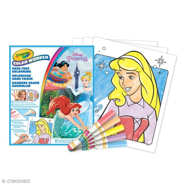 Kit Color Wonder coloriage magique Crayola - Princesses Disney - Photo n°2