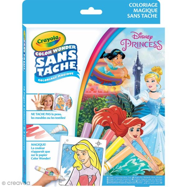 Kit Color Wonder coloriage magique Crayola - Princesses Disney - Photo n°1