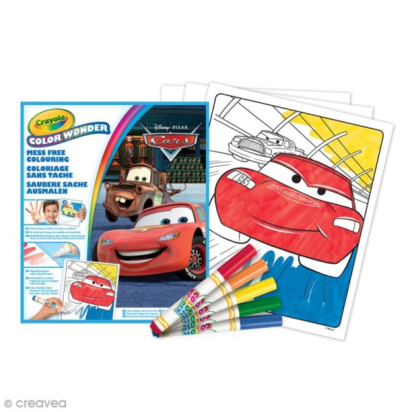 Kit Color Wonder coloriage magique Crayola - Cars - Feutre dessin
