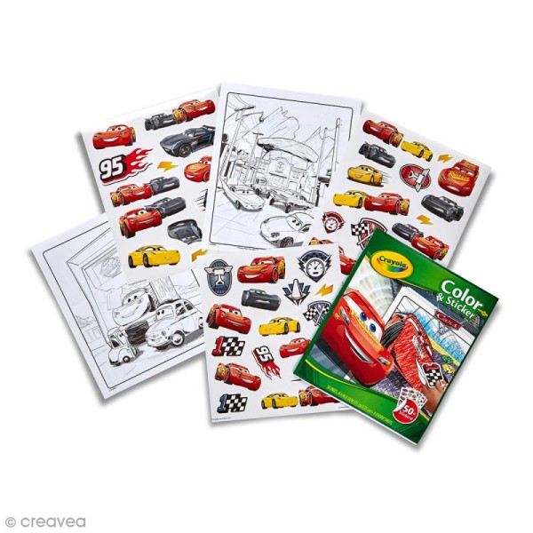 Album de coloriage et d'autocollants Crayola - Cars 3 - Photo n°2