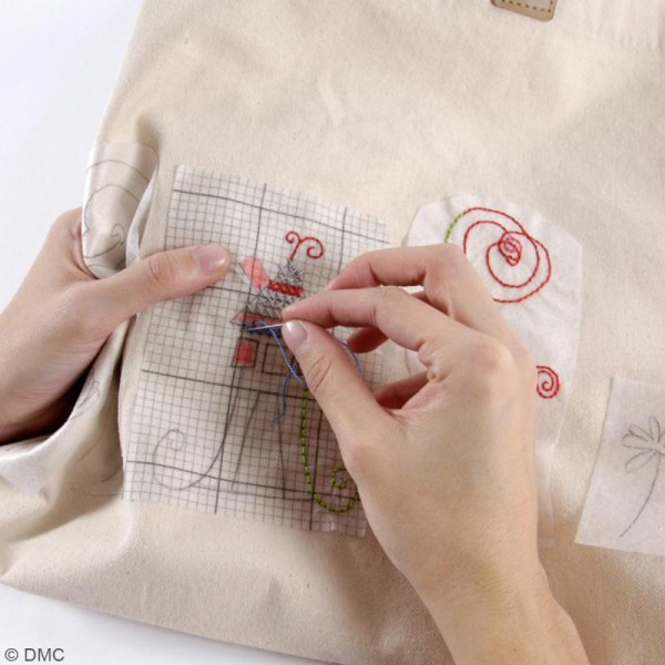 Kit DMC broderie Magic Paper - Tote bag - Photo n°4