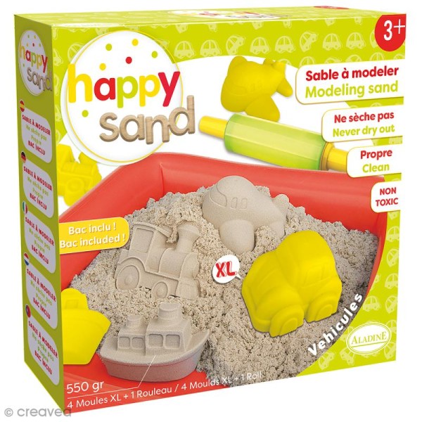 Kit Happy Sand 550 g - Moules XL - Véhicules - Photo n°1