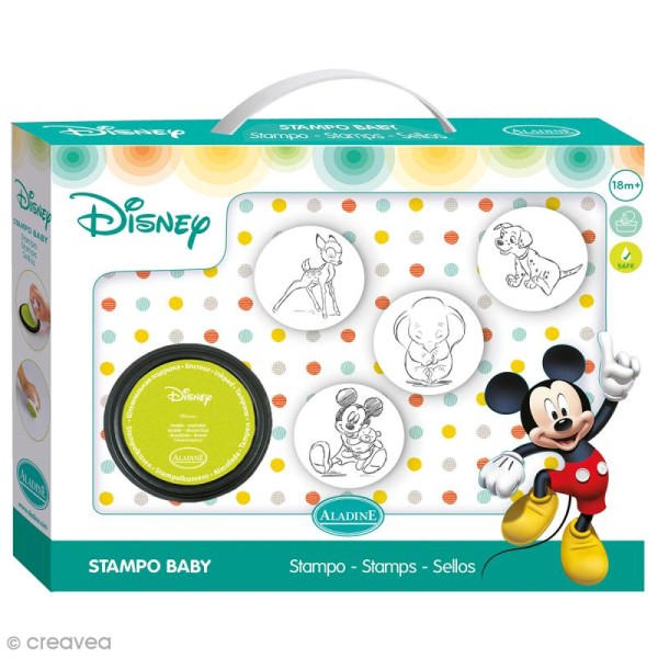 Kit tampon Stampo'baby Disney - Mickey - 4 pcs - Photo n°1