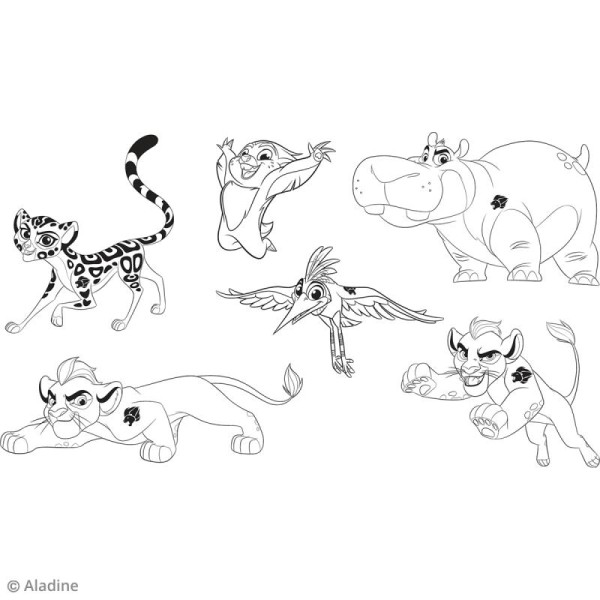Kit Tampon Disney Enfant - La garde du Roi Lion - 6 pcs - Photo n°2