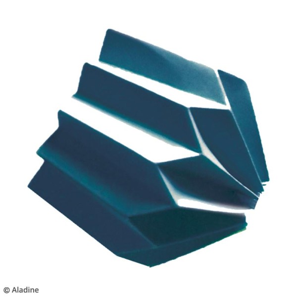 Kit Origami - Guirlande lumineuse tendance - Bleue, Grise, Jaune - Photo n°3
