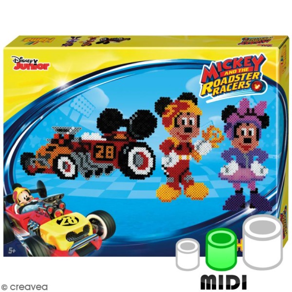 Kit Perles Hama  Midi - Mickey and The Roadster Racers - Photo n°1