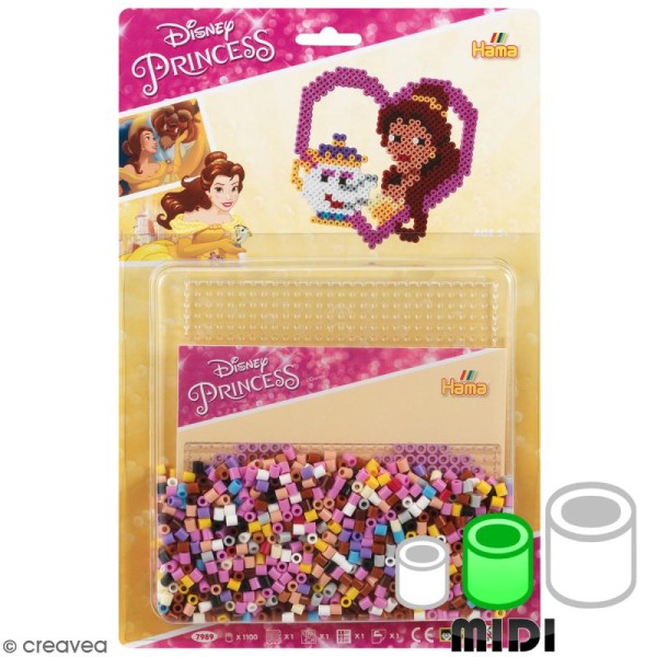 Kit Perles Hama  Midi - Princesse Disney - 1100 perles - Photo n°1