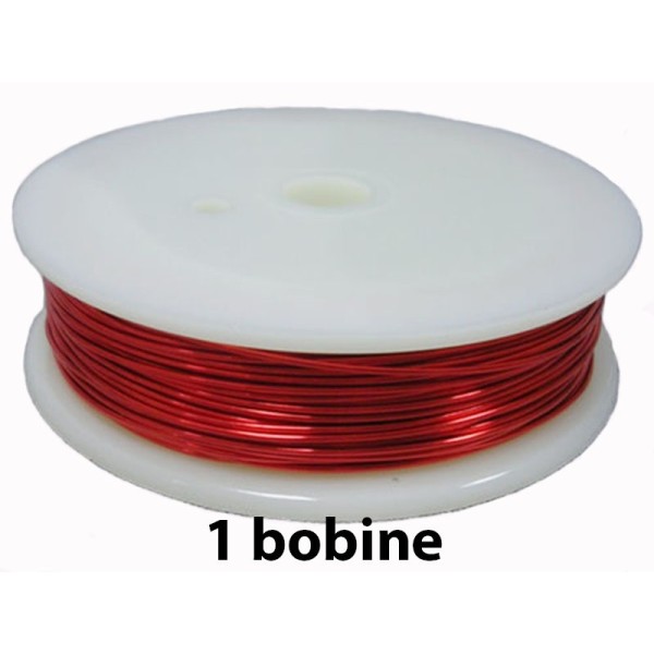 1 bobine Rouge 0.3 mm - Photo n°1