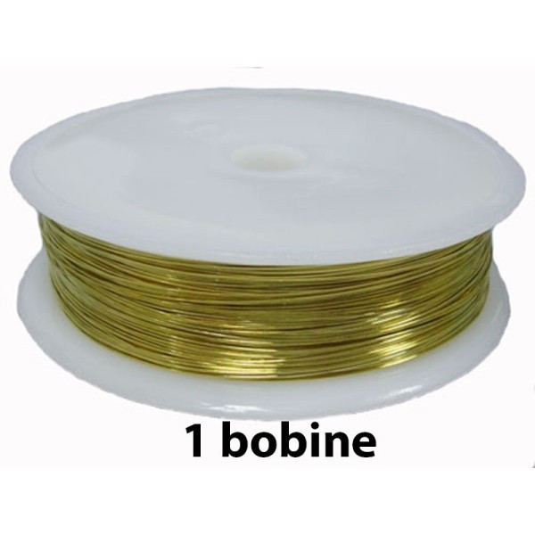 1 bobine Doré clair 0.4 mm - Photo n°1
