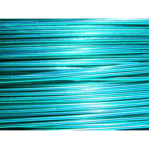 Bobine 115 M fil aluminium turquoise 1mm Oasis ® - Photo n°1