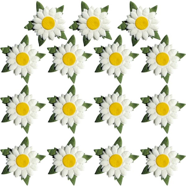 Fleur en papier Marguerite x 15 - Photo n°1
