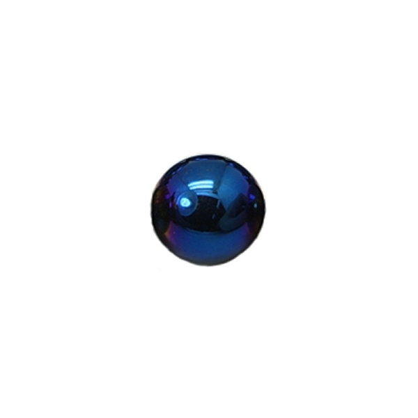 10 x Perle Hématite 8mm - Bleu - Photo n°1
