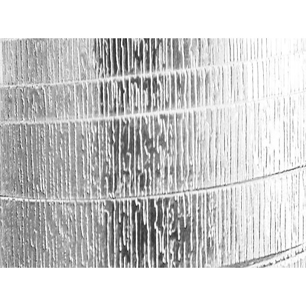 2 Mètres fil aluminium plat strié argent 20mm Oasis ® - Photo n°1