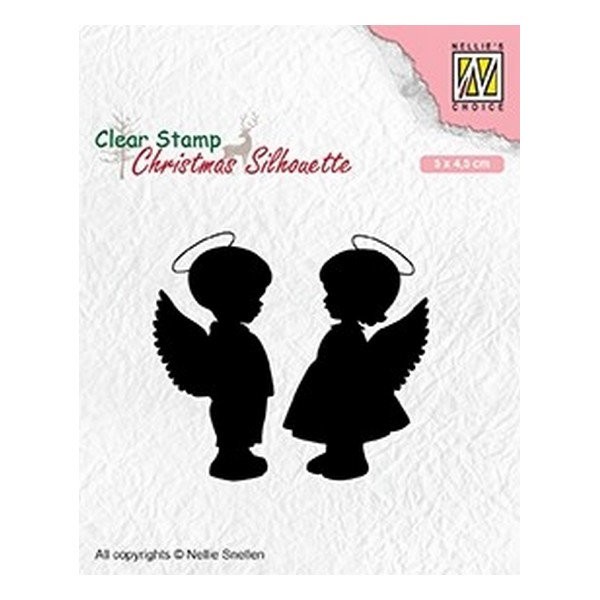 Tampon transparent clear stamp scrapbooking Nellie's Choice ANGE NOEL 008 - Photo n°1