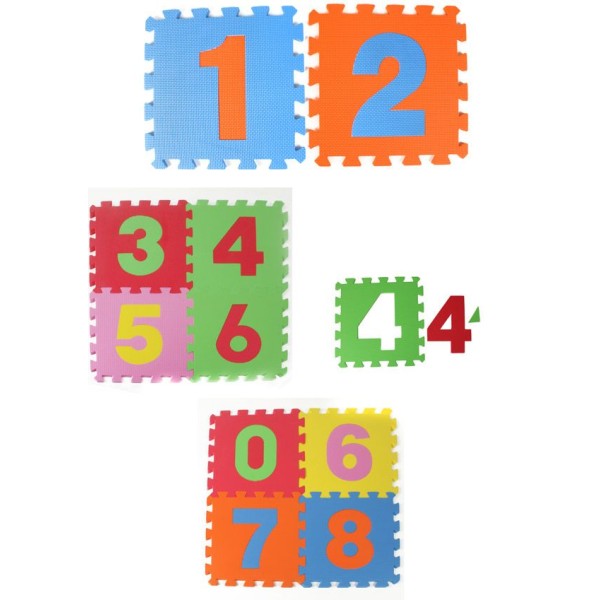 Tapis puzzle mousse 10 chiffres détachables - Photo n°2