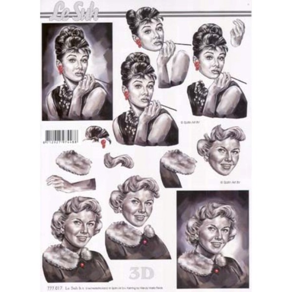 Carte 3D à découper - Audrey Hepburn - 777017 - Photo n°1