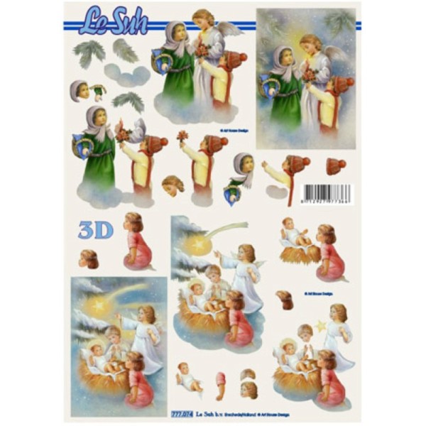 Carte 3D à découper - Enfants et anges - 777074 - Photo n°1