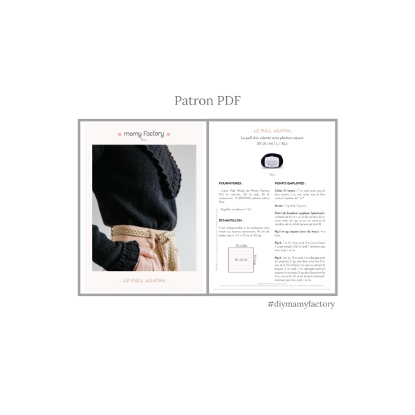 Patron tricot PDF - Pull Agatha - Photo n°2