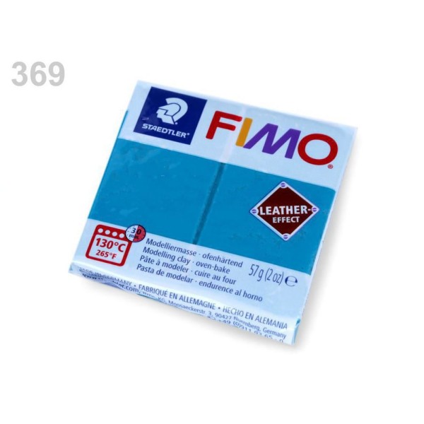 1pc Turquoise Foncé FIMO pâte à modeler 57 octies, Effet Cuir, -, de l'Artisanat et Loisirs - Photo n°1