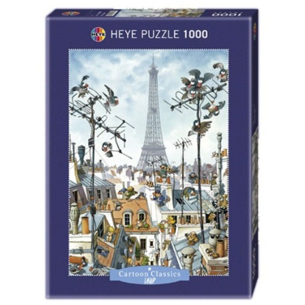 Puzzle Humoristique Cartoon Tour Eiffel - Photo n°1