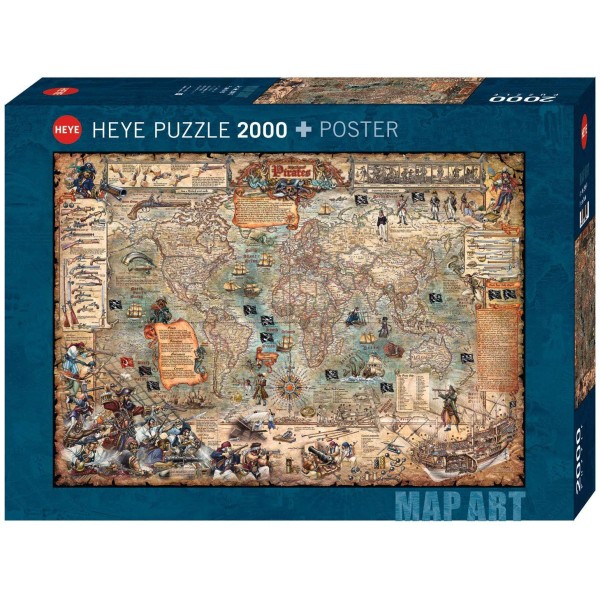 Puzzle 2000 pièces Pirate World - Photo n°1