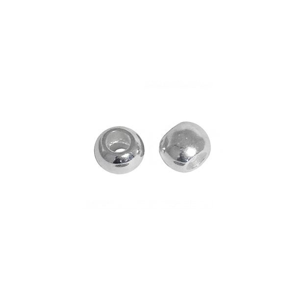 Grosse perle trou 10mm plaque 10 microns x 1un - Photo n°1