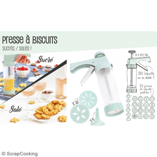 Kit Presse à biscuits - 14 x 22 cm - 23 pcs - Photo n°2
