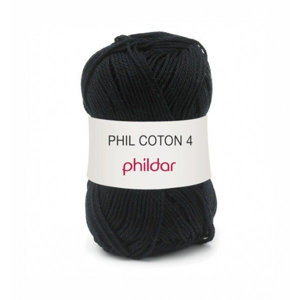 Phil coton 4 noir bain 106 Phildar - Photo n°1