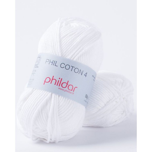 Phil coton 4 blanc Phildar - Photo n°1