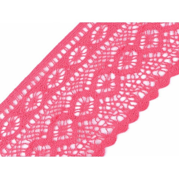 13m 3 Rose Corail Coton Dentelle Garniture Largeur 12,5 Cm, Et de la Literie, de Madère, de la Merce - Photo n°1