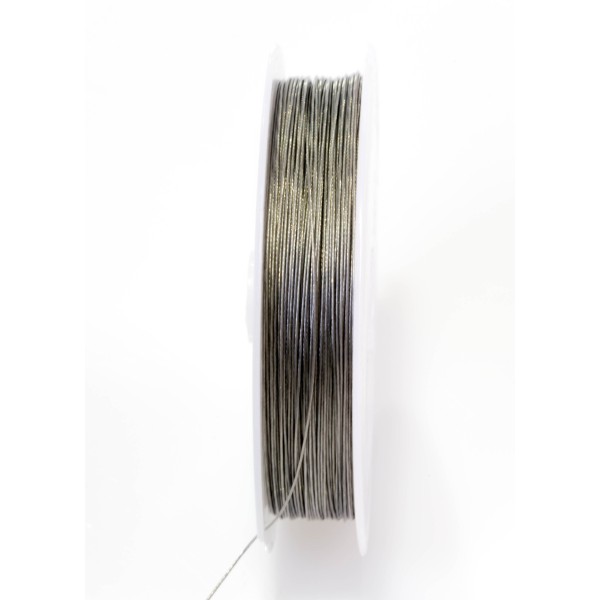 Fil Aluminium 0.5mm Souple Couleurs Argenté, Tiger Tail - Photo n°1