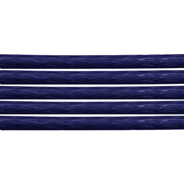 80 Mètres de coton ciré Bleu Ardoise 1,5 mm - Photo n°1