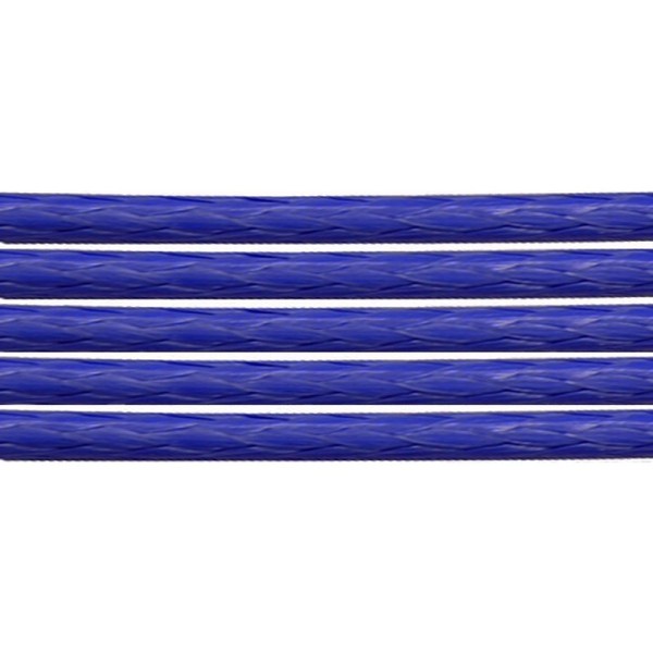 10 Mètres de coton ciré Bleu Marine 1,5 mm - Photo n°1