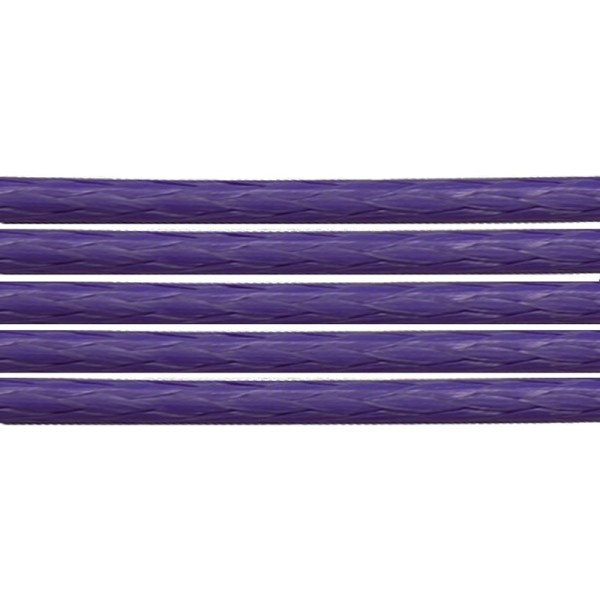 10 Mètres de coton ciré Violet Foncé 1,5 mm - Photo n°1