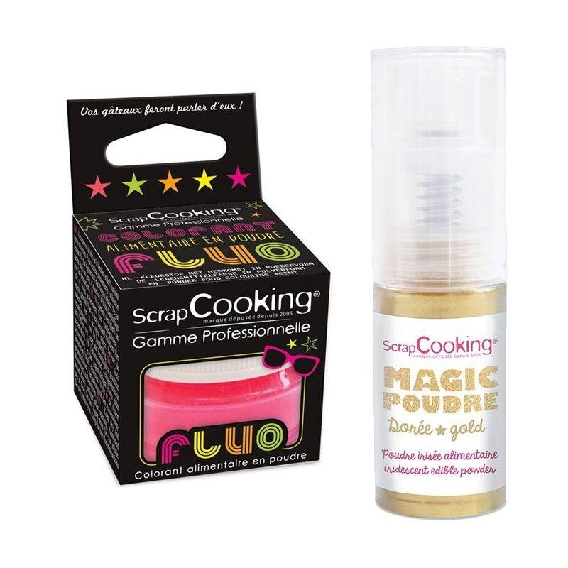 Scrapcooking - Colorant alimentaire de surface or rose rose gold, 5 g
