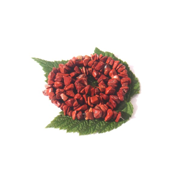 Jaspe Rouge multicolore : 50 perles chips 4/8 MM de diamètre environ - Photo n°1