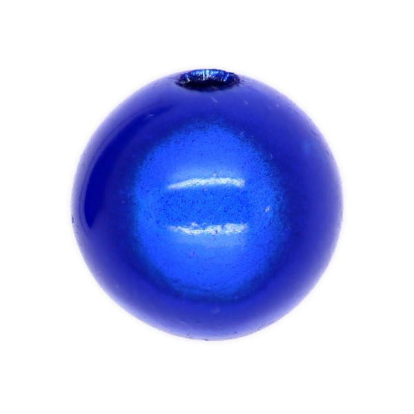 50 Perles magiques 4 mm Bleu Royal Grade A - Photo n°1