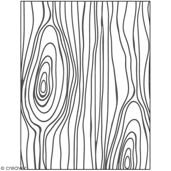 Matrice d'embossage - Bois - Format A6 (10,5 x 14,8 cm) - 1 pce - Photo n°1