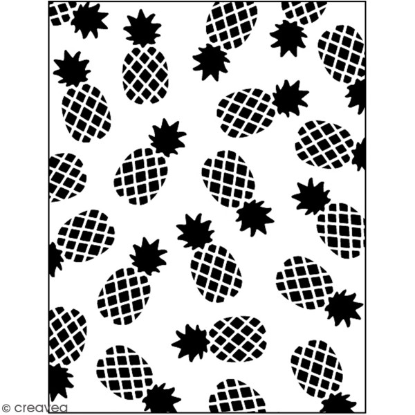 Matrice d'embossage - Ananas - Format A6 (10,5 x 14,8 cm) - 1 pce - Photo n°1