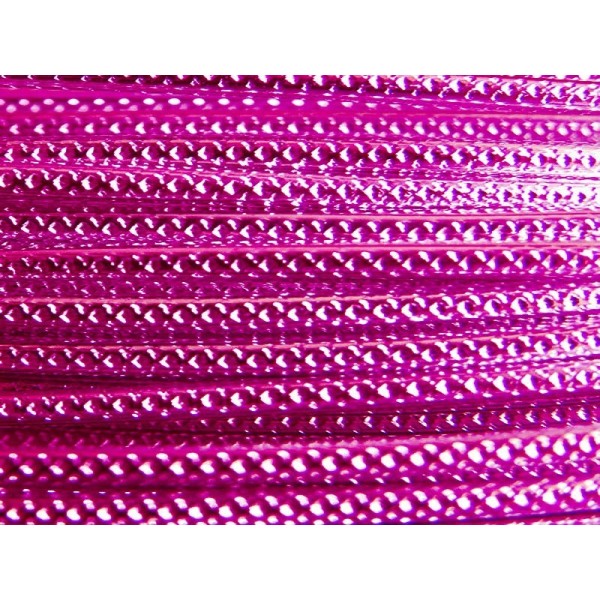 10 Mètres fil aluminium strié rose vif 2mm Oasis ® - Photo n°1