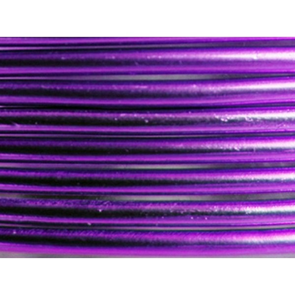1 Mètre fil aluminium lilas 4mm Oasis ® - Photo n°1