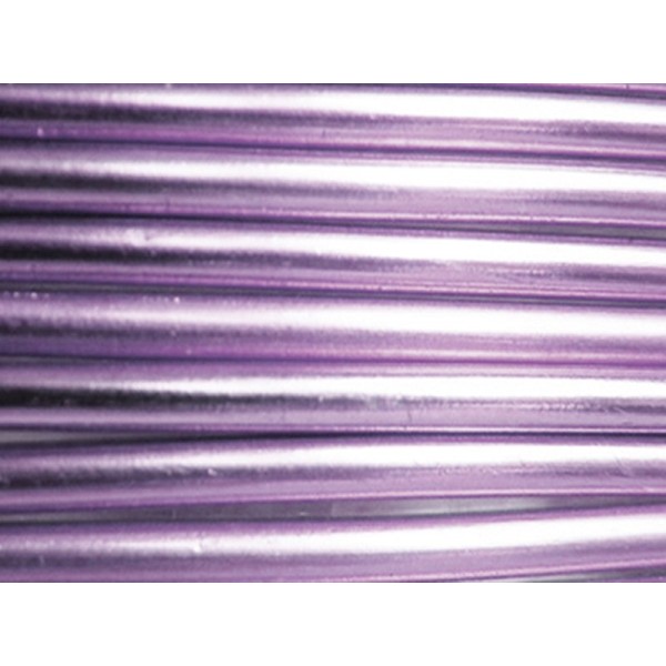 1 Mètre fil aluminium lilas clair 4mm Oasis ® - Photo n°1