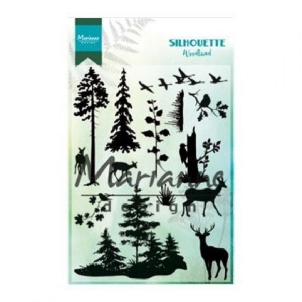 Tampon clear Marianne Design - Silhouette -  Woodland - 14 pcs - Photo n°1