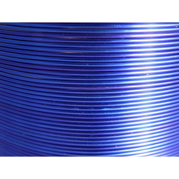 Bobine 235 M fil aluminium bleu royal 1mm - Photo n°1