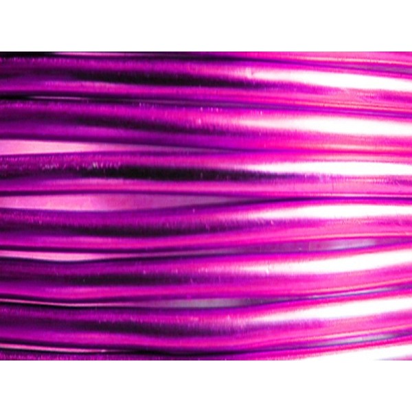 1 Mètre fil aluminium rose vif 4mm Oasis ® - Photo n°1
