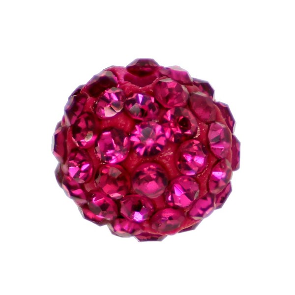 10 X Perle Rose Fushia 8mm